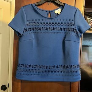 2 piece midi royal blue  skirt set by eci New York